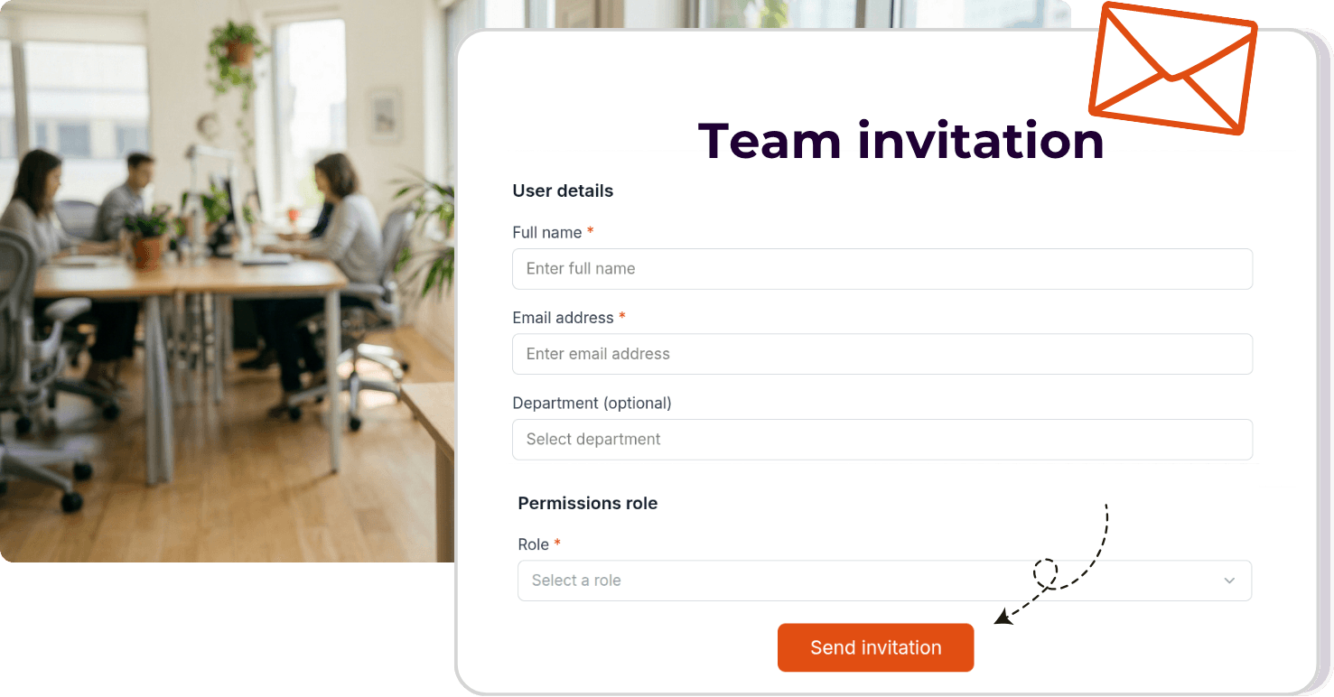 Team invitation